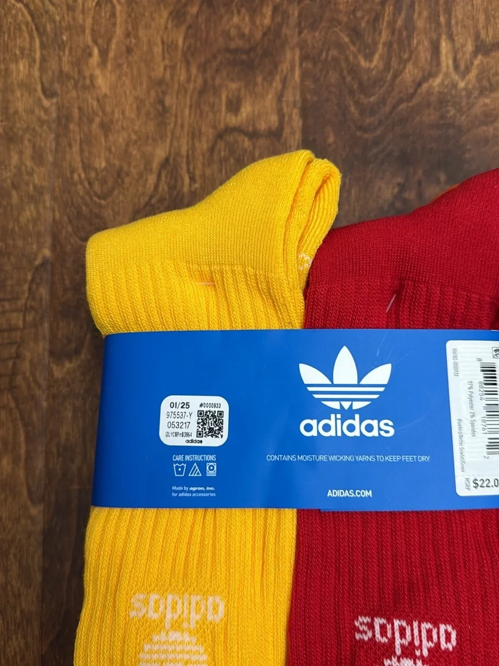 adidas Men’s Crew Socks Pack — Multicolor Size L